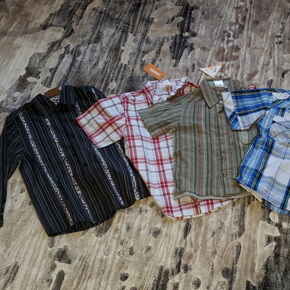 NWT bundle of 4 boys shirts size 4, 5 and 6